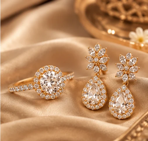 Diamond jewellery set
